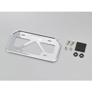 デイトナ DAYTONA デイトナ 17661 軽量ナンバープレートホルダー クローム Mサイズ 原付用山型 DAYTONA