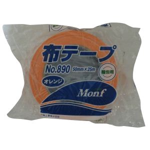 古藤工業 Furuto 古藤工業 A-59カラー布粘着テープカラー布粘着テープ オレンジ 50mm×25m 890