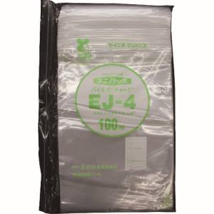 生産日本社 セイニチ EJ-4-100 ユニパック バイオEチャック規格品 チャック付ポリエチレン袋 EJ-4 340×240×0.04