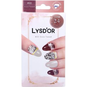 プロルート丸光 プロルート丸光 LYSD’OR リスドール セミキュアジェルネイル ハンドネイル用 スノー ツイード 24枚入