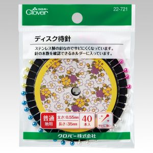 クロバー Clover クロバー ディスク待針 40本刺し 22-721