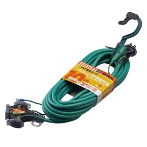 ハタヤリミテッド HATAYA ハタヤ SX-103K-G 2P接地付延長コード 10m アースグリーン