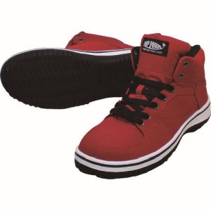 喜多 喜多 MG5590-RED-24.5 ハイカットセーフティスニーカー レッド 24.5