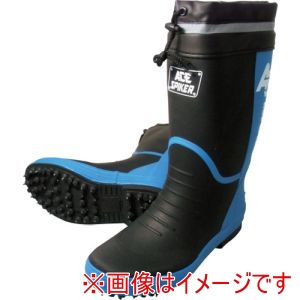 喜多 喜多 KR7200-BK-LL スパイクゴム長靴 カバー付 KR7200 ブラック LL 26.5～27.0