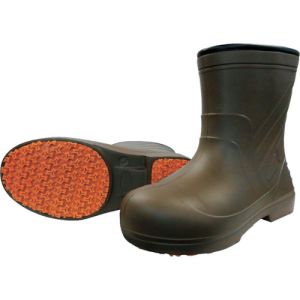 喜多 喜多 KR7050-BR-M 柔らかいEVAラバー安全ショートラバーブーツ ブラウン M 24.5～25.0