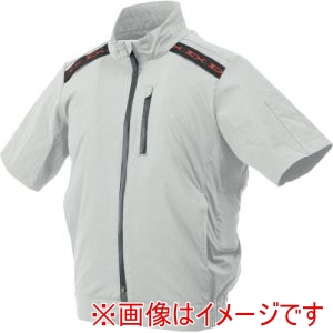 原田産業 原田産業 33700535 半袖ブルゾン空調ウェア EX.WORKERS シルバーグレー 2L