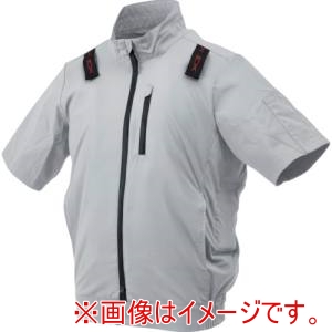 原田産業 原田産業 33700-824 EX.WORKERS E/Fウェア半袖ブルゾンAS シルバーグレー L