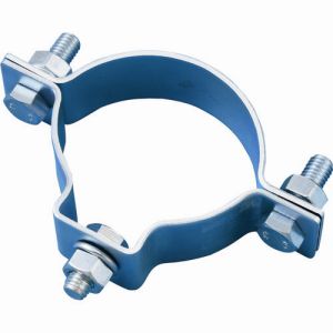 日本緑十字社 緑十字 137601 ポール用標識取付金具 片面表示用 金具60S 適合径 60.5mm Φ スチール製