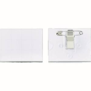 日本緑十字社 緑十字 298041 角型名札 41×50mm 台紙39×50mm 両用クリップ付