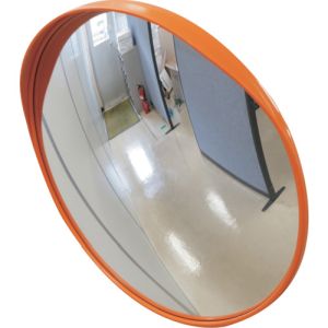 日本緑十字社 緑十字 276070 小型カーブミラー 丸型1面鏡 壁丸S30 300mmΦ 壁面金具付 アクリル製