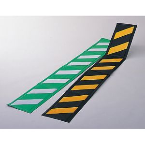 日本緑十字社 緑十字 246031 コーナー用トラ柄クッション 黄/黒 コーナーガード20TR 270×2000×6mm 反射タイプ