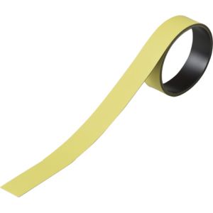 日本緑十字社 緑十字 312033 テープ状カラーマグネット 黄 マグネ20Y 20mm幅×1m×0.8mm 片面磁力