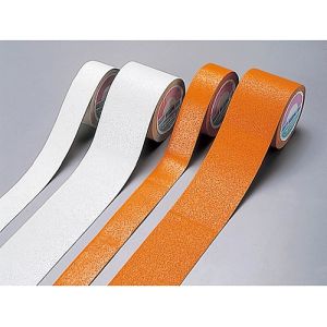 日本緑十字社 緑十字 105055 屋外用ラインテープ 反射 白 RHW-5 50mm 幅×5m 合成ゴム