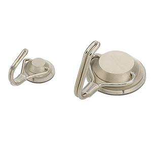 日本緑十字社 緑十字 313007 強磁力マグネットフック シルバー MF-877S 44mm Φ 耐荷重10kg スチール製