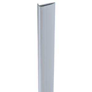 日本緑十字社 緑十字 246102 コーナー用ガードパッド 簡易設置タイプ グレー GPS-HGL 50×10×1000mm 両面テープ4枚付き