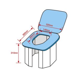 日本緑十字社 緑十字 380244 防災用品 プラ段インスタントイレ
