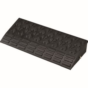 日本緑十字社 緑十字 121025 95mm 段差用プレート ストレートタイプ 黒 ロードアップ6010 H95×W600×D250mm 再生ゴム製