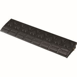 日本緑十字社 緑十字 121023 45mm 段差用プレート ストレートタイプ 黒 ロードアップ6005 H45×W600×D150mm 再生ゴム製