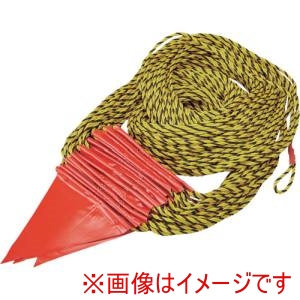緑十字 緑十字 281200 三角旗付標識ロープ トラロープ 赤無地タイプ 標識ロープ-200 7mm ×100m 300×260mm三角
