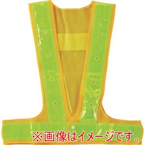 緑十字 緑十字 238038 LED内蔵ベスト 黄メッシュ地/蛍光黄反射/LED発色赤 LEDベスト-70YKY 黄/蛍光黄/赤 反射幅70mmタイプ メーカー直送 代引不可 北海道沖縄離島不可