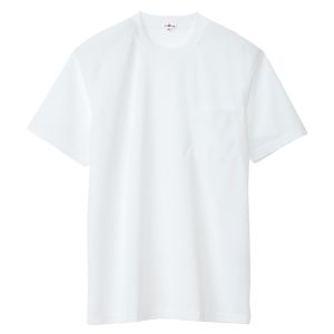 アイトス アイトス 10576-001-M 吸汗速乾 クールコンフォート 半袖Tシャツ ポケット付 男女兼用 ホワイト Mサイズ