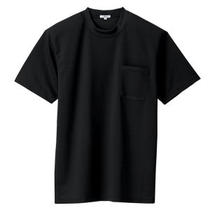 アイトス アイトス 10576-010-SS 吸汗速乾 クールコンフォート 半袖Tシャツ ポケット付 男女兼用 ブラック SSサイズ