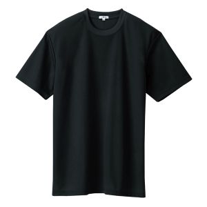 アイトス アイトス 10574-010-S 吸汗速乾 クールコンフォート 半袖Tシャツ ポケット無し 男女兼用 ブラック Sサイズ