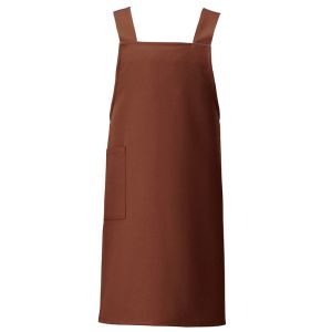 アイトス アイトス HS2506 胸当てエプロン ブラウン フリーサイズ