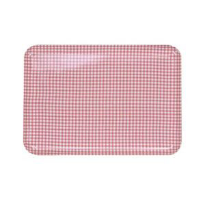 橋本達之助工芸 タツクラフト 橋本達之助工芸 お盆 トレー CNトレー 角 M チェック ピンク 33×27cm タツクラフト