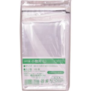 IRL IRL OBT-2 OPP袋フタ付シール付き 小物 L 80×120サイズ