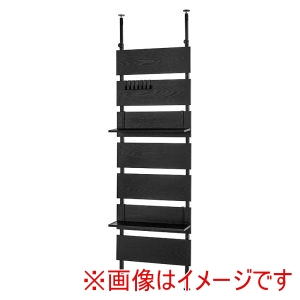 萩原 萩原 KTR-3147BK 突っ張り ウォール ラック ブラック ブラック メーカー直送 代引不可 北海道沖縄離島不可