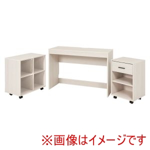 萩原 萩原 RT-1477WS デスク 3点セット ウォッシュホワイト メーカー直送 代引不可 北海道沖縄離島不可