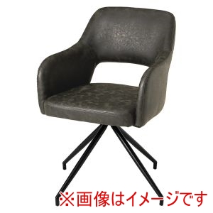 萩原 萩原 LC-4862PDGY スィーベルチェア PUダークグレー メーカー直送 代引不可 北海道沖縄離島不可