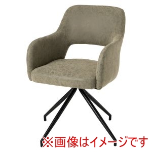 萩原 萩原 LC-4862PGY スィーベルチェア PUグレー メーカー直送 代引不可 北海道沖縄離島不可