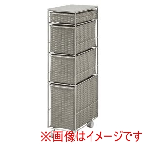 萩原 萩原 RAN-2463GY ランドリーチェスト グレー メーカー直送 代引不可 北海道沖縄離島不可