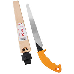藤本産商 天寿 替刃式 鞘入剪定鋸 240mm