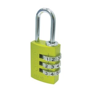 アバス ABUS アバス 145-20 ナンバー可変式南京錠 21mm イエロー ABUS
