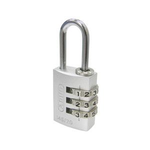 アバス ABUS アバス 145-20 ナンバー可変式南京錠 21mm シルバー ABUS