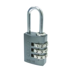 アバス ABUS アバス 145-20 ナンバー可変式南京錠 21mm チタニウム ABUS