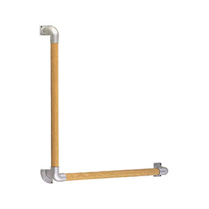 シロクマ シロクマ BR-513 L形丸棒手すり シルバー Lオーク