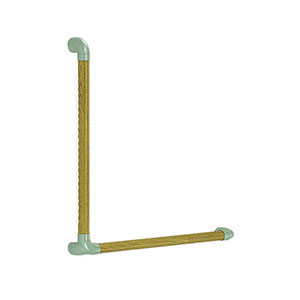 シロクマ シロクマ BR-521 ダエン手すりディンプルL形 シルバー Lオーク