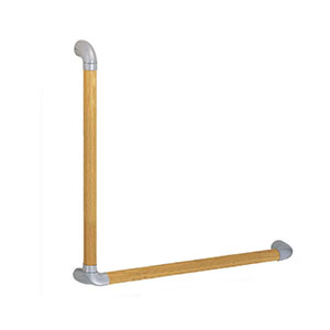 シロクマ シロクマ BR-553 ユニバーサル手すりL形 シルバー Lオーク