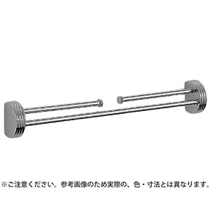シロクマ シロクマ NH-1 ナポリ二段掛棒 300mm クローム