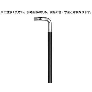 シロクマ シロクマ L型丸棒取手大クローム/ウッド