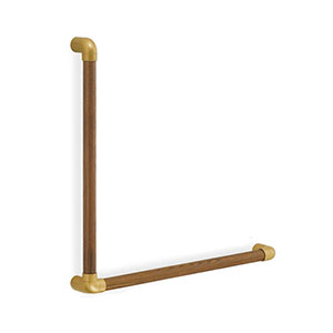 シロクマ シロクマ BR-592 スリムユニバーサル手すりL形 AG Mオーク