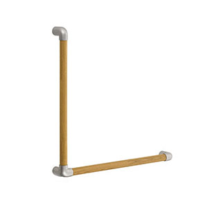 シロクマ シロクマ BR-592 スリムユニバーサル手すりL形 シルバー Lオーク