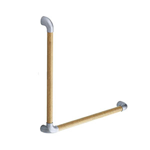 シロクマ シロクマ BR-569 ユニバーサル手すりL形 シルバー Lオーク