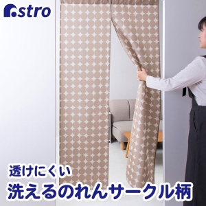 アストロ アストロ 洗えるのれん サークル柄 199-14
