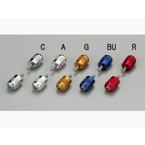 ハリケーン HURRICANE ハリケーン HB0345A φ22アルミサイドキャップ ローレット シルバー HONDA系 段付きバランサーM6ネジ取付タイプ HURRICANE