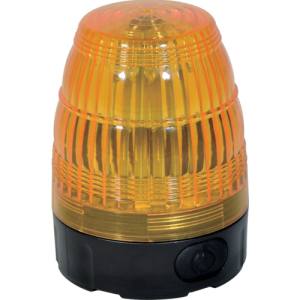 日動工業 NICHIDO 日動工業 NLF75-BA-Y 小型LED回転灯 LEDフラッシャー75 電池式 マグネット付 黄